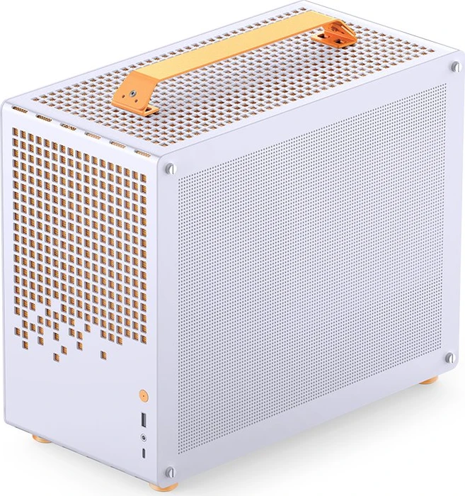 Jonsbo Z20 Orange White, weiß/orange, Glasfenster