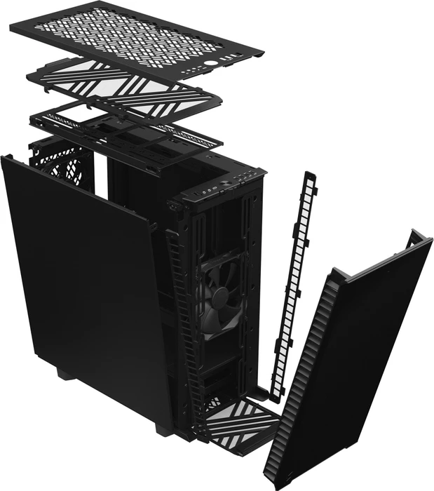Fractal Design Define 7 Compact Black Solid, schallgedämmt