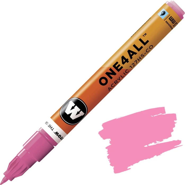 Molotow ONE4ALL 127HS-CO 1.5mm Acrylmarker neonpink