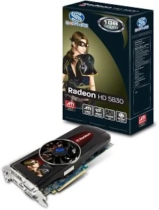 Sapphire Radeon HD 5830, 1GB GDDR5, 2x DVI, HDMI, DP, lite retail