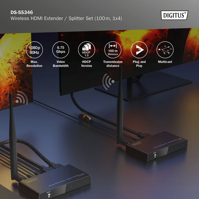 Digitus Wireless HDMI Extender Set