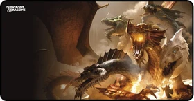 Konix Dungeons & Dragons XXL The Rise of Tiamat Mouse Pad, 900x465mm, Motiv schwarz/braun