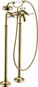 Hansgrohe Axor Montreux 2-Griff Wannenarmatur bodenstehend mit Hebelgriffen polished goldoptik