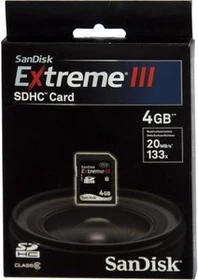 SanDisk Extreme III R20 4GB, Class 6