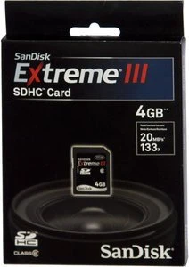 SanDisk Extreme III R20 4GB, Class 6