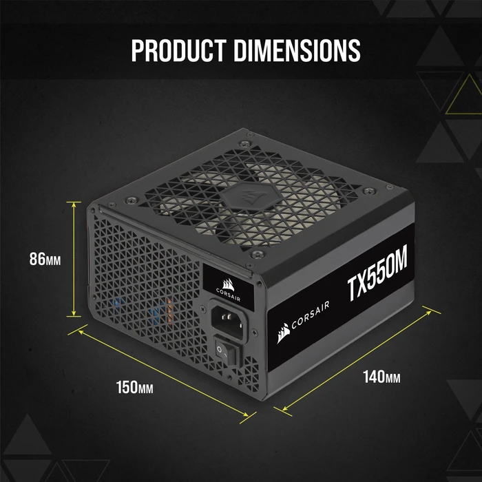 Corsair TX-M Series Modular 2021 TX550M 550W, ATX 2.4