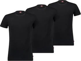 Levi's Roundneck 3er-Pack T-Shirt kurzarm schwarz (Herren)