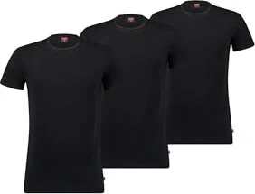 Levi's Roundneck 3er-Pack T-Shirt kurzarm schwarz (Herren)