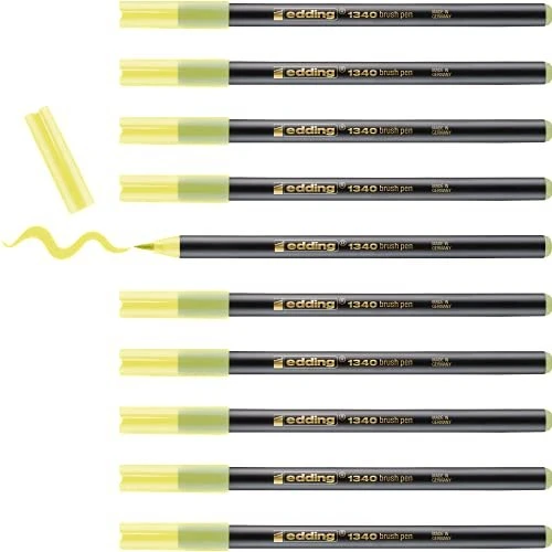 edding 1340 Pinselstift honigmelone, 10er-Pack