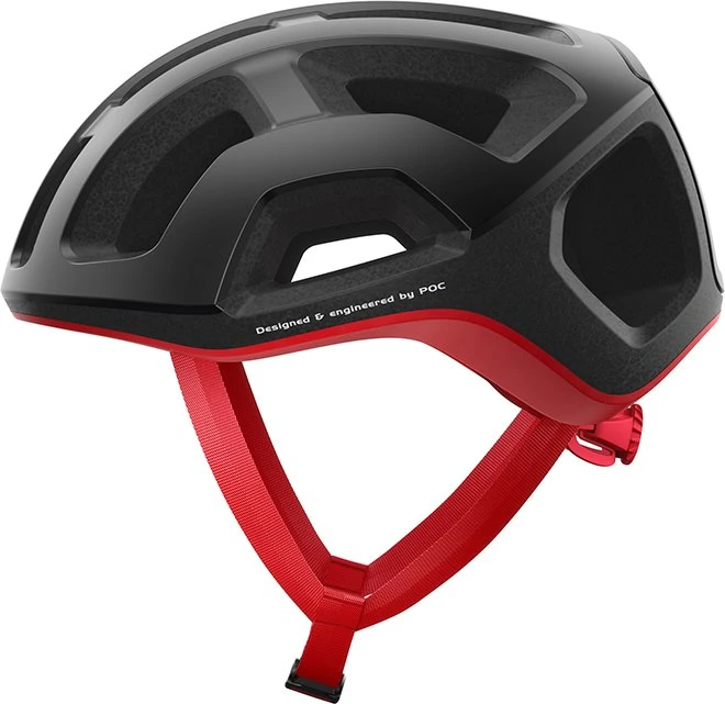 POC Ventral Lite Helm uranium black/prismane red matt