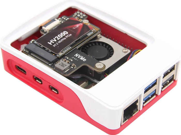 Geekworm X1003 PCIe auf M.2 Key-M NVMe Adapter-Board, M.2 M-Key 2230/2242 NVMe Slot für Raspberry Pi 5