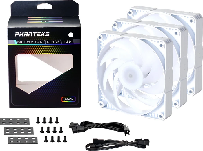 Phanteks PH-F120SK D-RGB weiß, 120mm, 3er-Pack