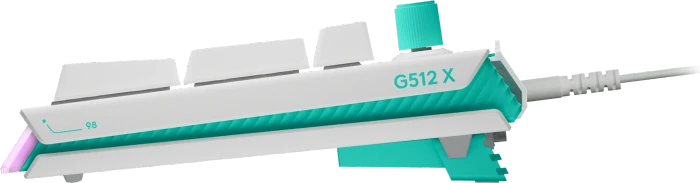 Logitech G512 X 98 TMR, weiß, Dual-Swap analog/mechanisch, taktil, USB, DE