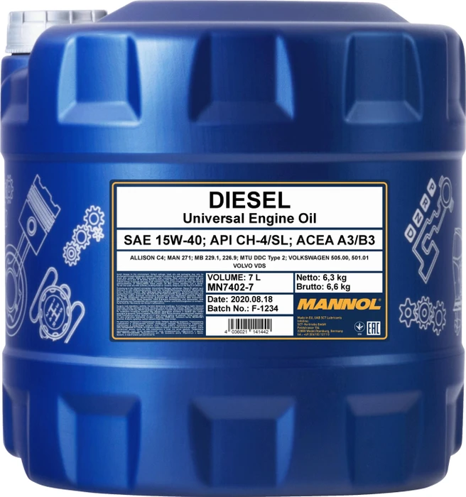 Mannol Diesel 15W-40 7l