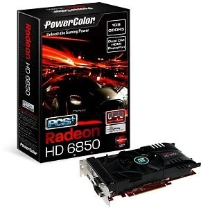 PowerColor Radeon HD 6850 PCS+, 1GB GDDR5, 2x DVI, HDMI, DP