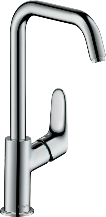 Hansgrohe Focus Einhebel-Waschtischmischer 240 mit Schwenkauslauf und Zugstangen-Ablaufgarnitur