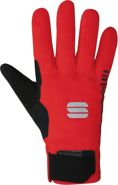 Sportful Sotto Zero Fahrradhandschuhe schwarz/rot