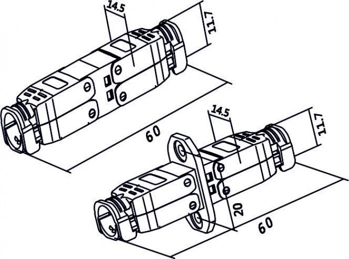 DeLOCK Verbinder für Netzwerkkabel, Cat6a STP Modularstecker
