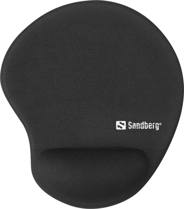 Sandberg Gel Mousepad Wrist Rest, Mauspad mit Handgelenkauflage, bulk, schwarz