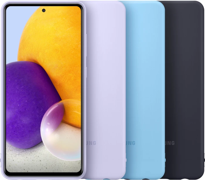 Samsung Silicone Cover für Galaxy A72 schwarz
