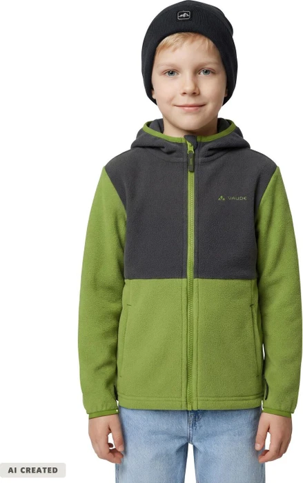 Vaude Pulex II Hooded Fleece Funktionsjacke green pepper (Junior)