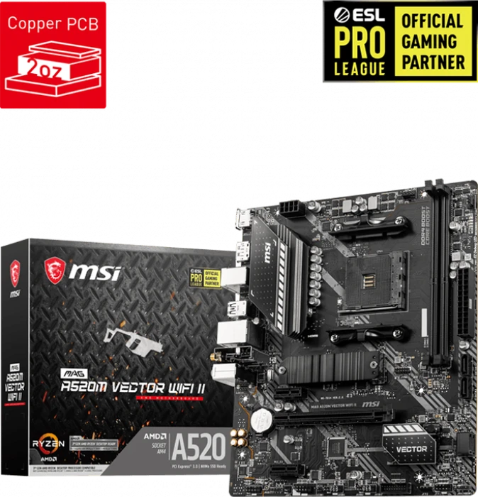 MSI MAG A520M Vector WIFI II (AMD AM4)
