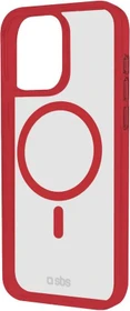 SBS Mobile Mag Frame Case für Apple iPhone 16 Pro rot