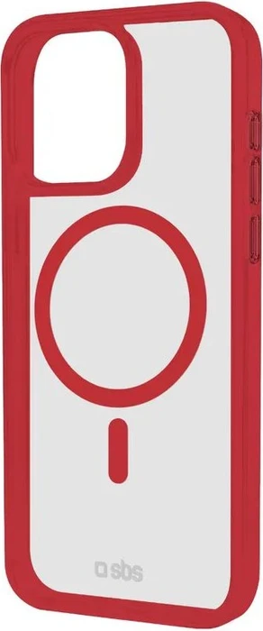 SBS Mobile Mag Frame Case für Apple iPhone 16 Pro rot
