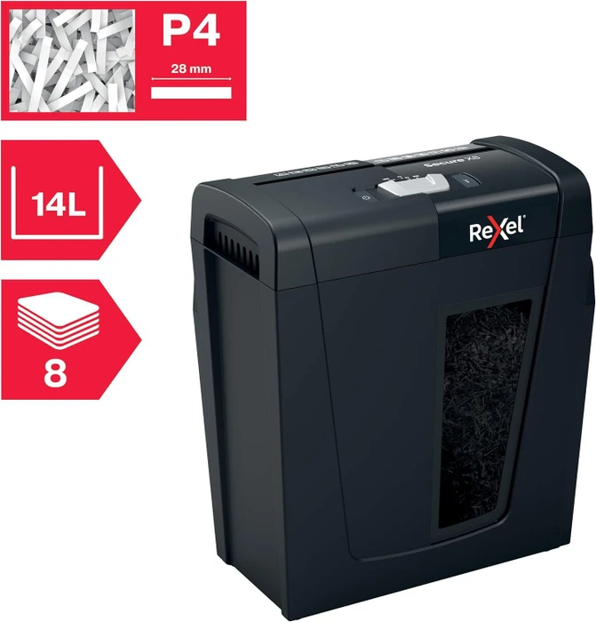 Rexel Secure X8, 4x40mm