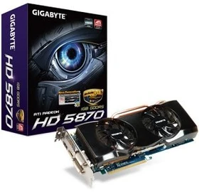 GIGABYTE Radeon HD 5870 OC, 1GB GDDR5, 2x DVI, HDMI, DP