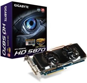 GIGABYTE Radeon HD 5870 OC, 1GB GDDR5, 2x DVI, HDMI, DP