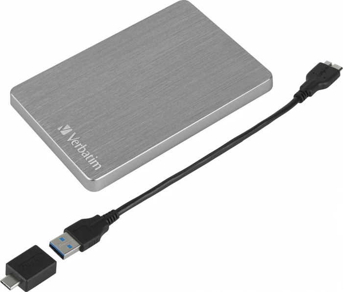 Verbatim Store 'n' Go ALU Slim, Space Grey, 2TB, USB 3.0 Micro-B