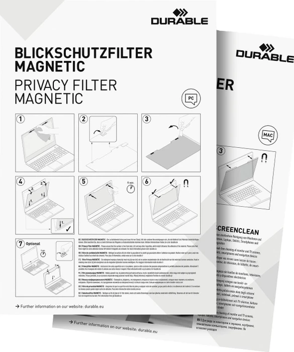 Durable Blickschutzfolie für Notebooks 14" 16:10
