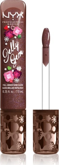 NYX Jelly Gem XMAS Lipgloss 01 cocoa sparkle, 7.5ml