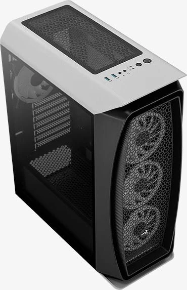 AeroCool Aero One Duo, weiß, Glasfenster