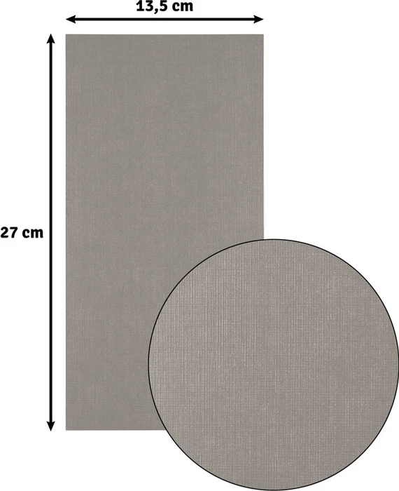 Vaessen Creative Leinenkarton 27x13,5cm Concrete, 100 Blatt