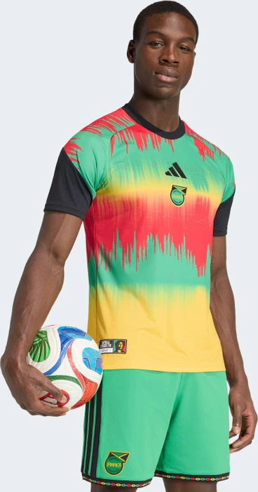 adidas Jamaika 26 x Bob Marley Home 2026 Aufwärmtrikot kurzarm (Herren)