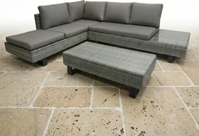 Garden Pleasure Cadiz Lounge-Set grau, 3-tlg.