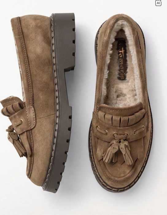 Tamaris Lederslipper 24716 braun (Damen)