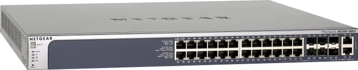 Netgear ProSAFE M5300 Next-Gen Edge Rackmount Gigabit Managed Switch, 20x RJ-45, 4x RJ-45/SFP, 2x RJ-45/SFP+, 2x Erweiterungsslot