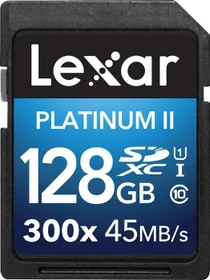 Lexar Platinum II 300x R45/W20 128GB, UHS-I, Class 10