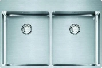 Franke Box BXX 220-36-36 A flächenbündig Doppelspüle edelstahl
