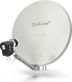 Dura-Sat Dur-line Select 60 G Ultra Quad - 4 Teilnehmer Set, hellgrau