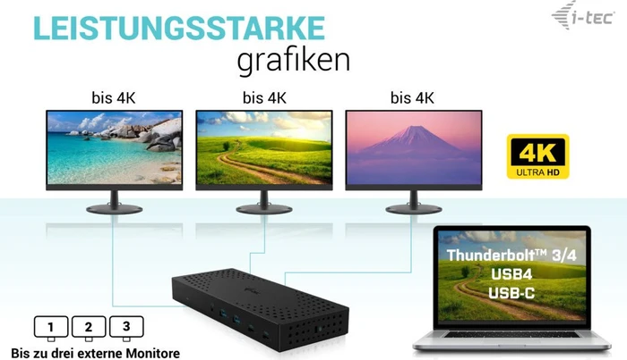 i-tec USB-C Docking Station Gen 2, USB4 [Buchse]