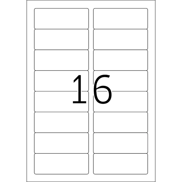 Herma Etiketten Premium, 88.9x33.8mm, weiß, matt, 100 Blatt (1600 Etiketten)