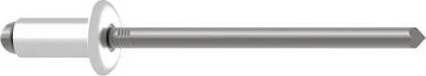 Gesipa Stahl/Stahl Flachrundkopf Blindniete 4x25mm, 500 Stück