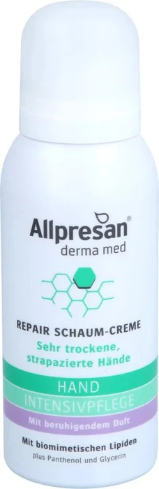 Allpresan derma med Hand Intensivpflege Repair Schaum-Creme, 100ml