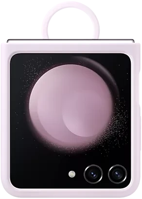 Samsung Silicone Case with Ring für Galaxy Z Flip 5 Lavender