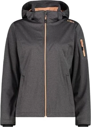 CMP Zip Hood Softshell Funktionsjacke terra mel. (Damen)