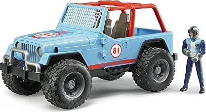 Bruder Profi-Serie Jeep Cross Country Racer blau mit Rennfahrer